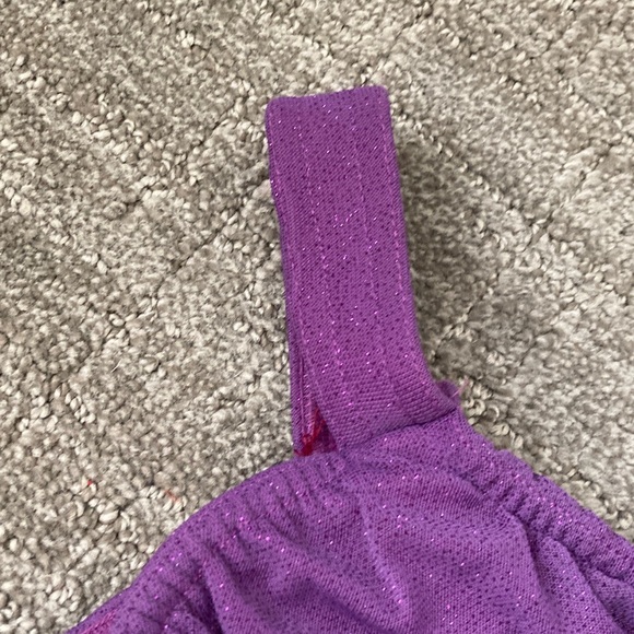 Kelle Large Child Sheer Layered One Shoulder Strap - Picture 8 of 12